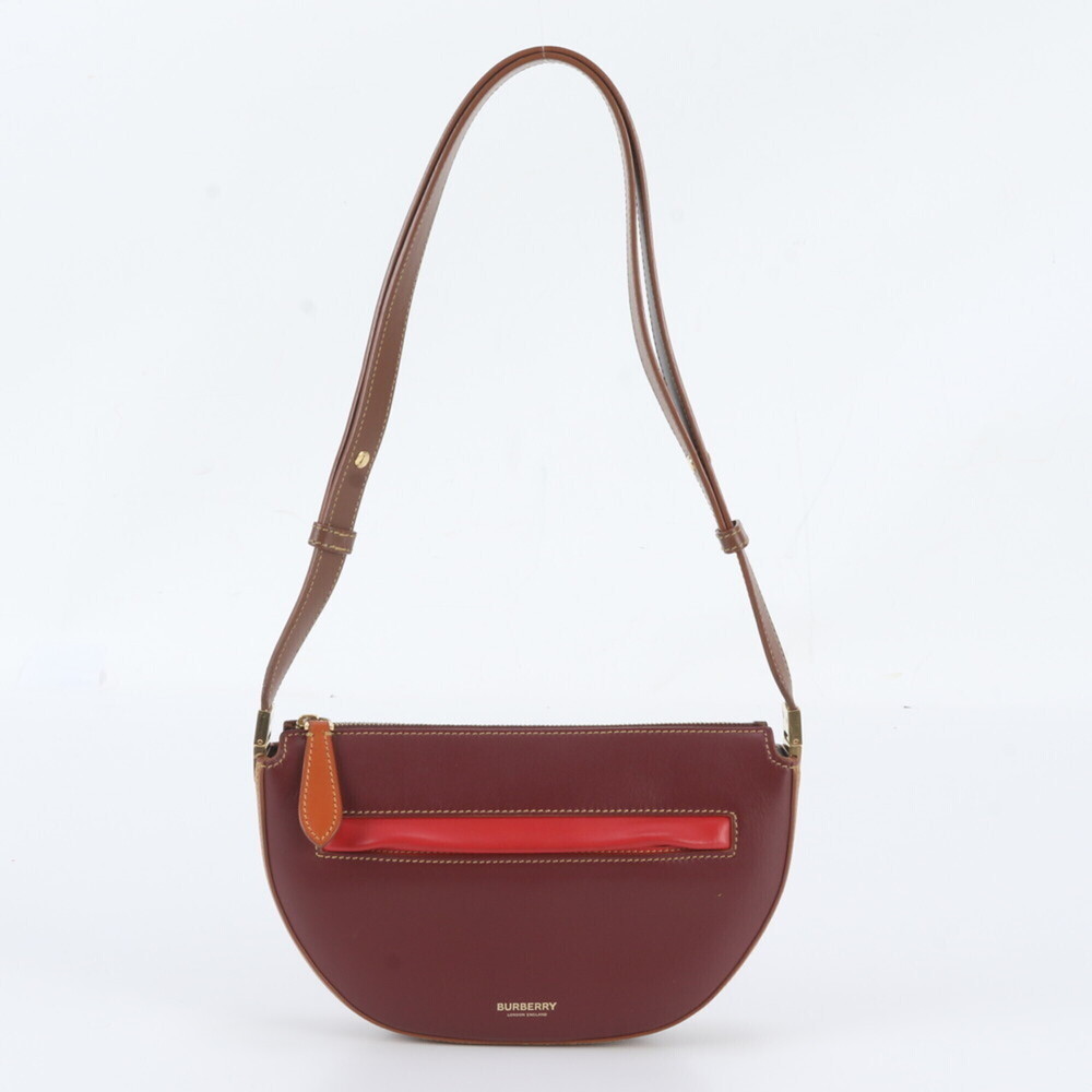 Burberry Olympia Leather 2-Way Shoulder Bag, Handbag, Tote Bag for Women